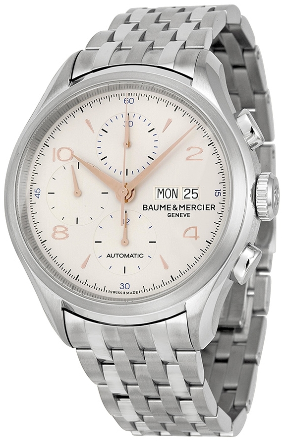 Baume & Mercier Herrklocka M0A10130 Clifton Silverfärgad/Stål - Baume & Mercier