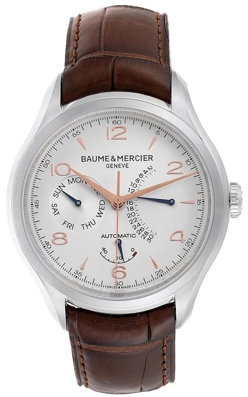 Baume & Mercier Herrklocka M0A10149 Clifton Silverfärgad/Läder - Baume & Mercier