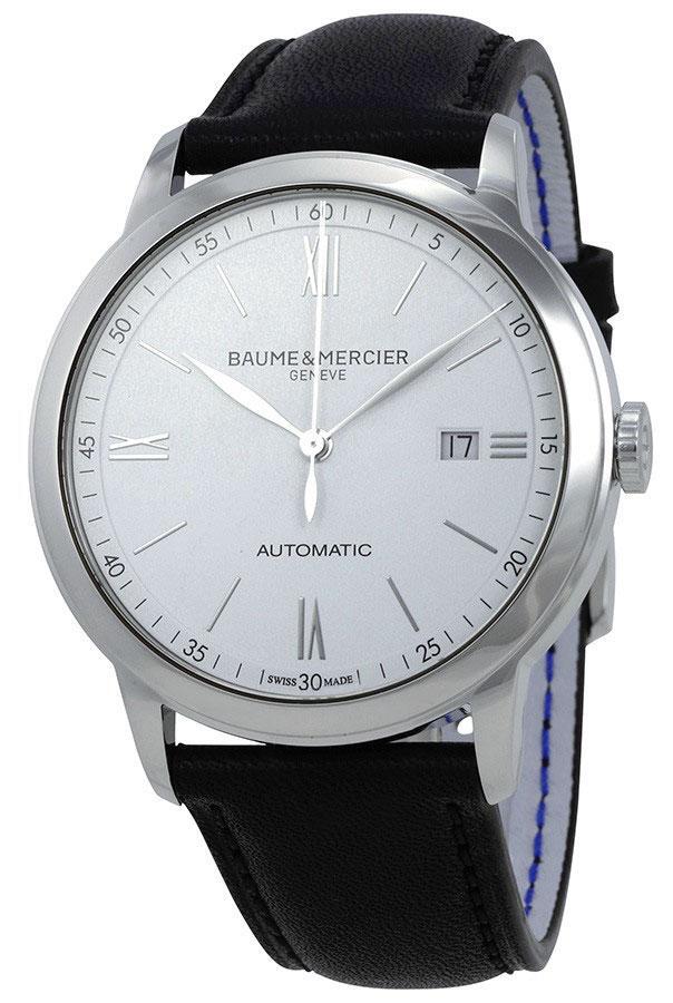 Baume & Mercier Herrklocka M0A10332 Classima Vit/Läder Ø42 mm - Baume & Mercier