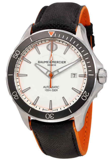 Baume & Mercier Herrklocka M0A10337 Clifton Vit/Läder Ø42 mm - Baume & Mercier