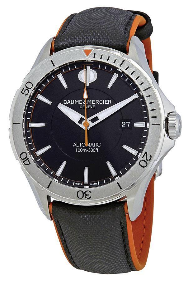 Baume & Mercier Herrklocka M0A10338 Clifton Svart/Läder Ø42 mm - Baume & Mercier