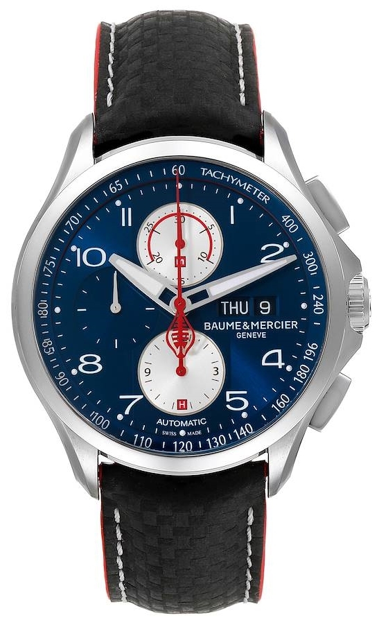 Baume & Mercier Herrklocka M0A10343 Clifton Blå/Läder Ø44 mm - Baume & Mercier