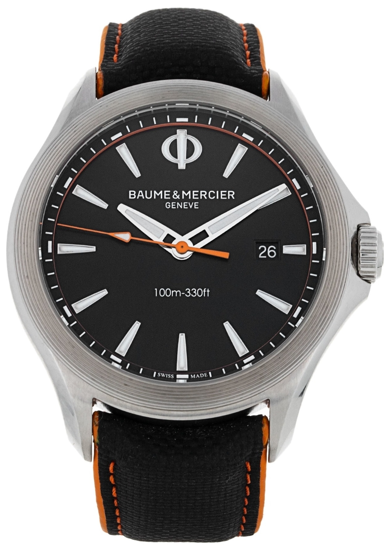 Baume & Mercier Herrklocka M0A10411 Clifton Svart/Läder Ø42 mm