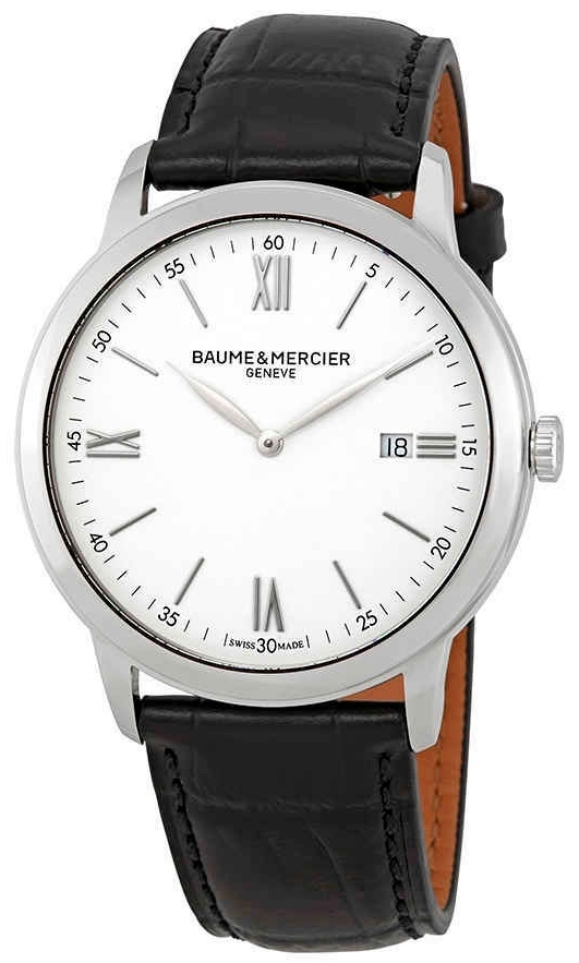 Baume & Mercier Herrklocka M0A10414 Classima Vit/Läder Ø42 mm - Baume & Mercier