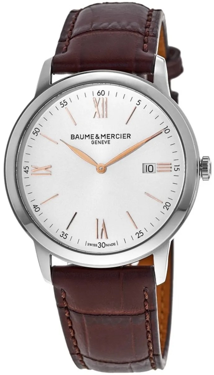 Baume & Mercier Herrklocka M0A10415 Classima Silverfärgad/Läder - Baume & Mercier