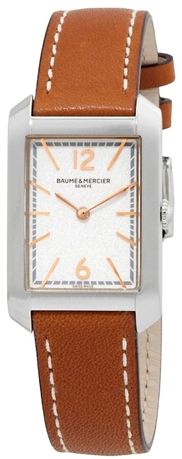 Baume & Mercier Damklocka M0A10472 Hampton Silverfärgad/Läder - Baume & Mercier