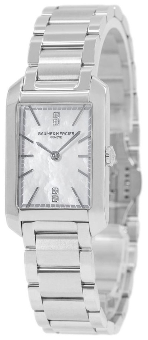 Baume & Mercier Damklocka M0A10474 Hampton Vit/Stål 35x22 mm - Baume & Mercier