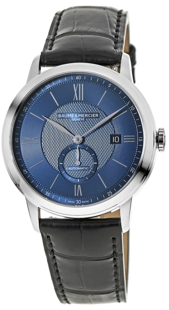 Baume & Mercier Herrklocka M0A10480 Classima Blå/Läder Ø42 mm - Baume & Mercier