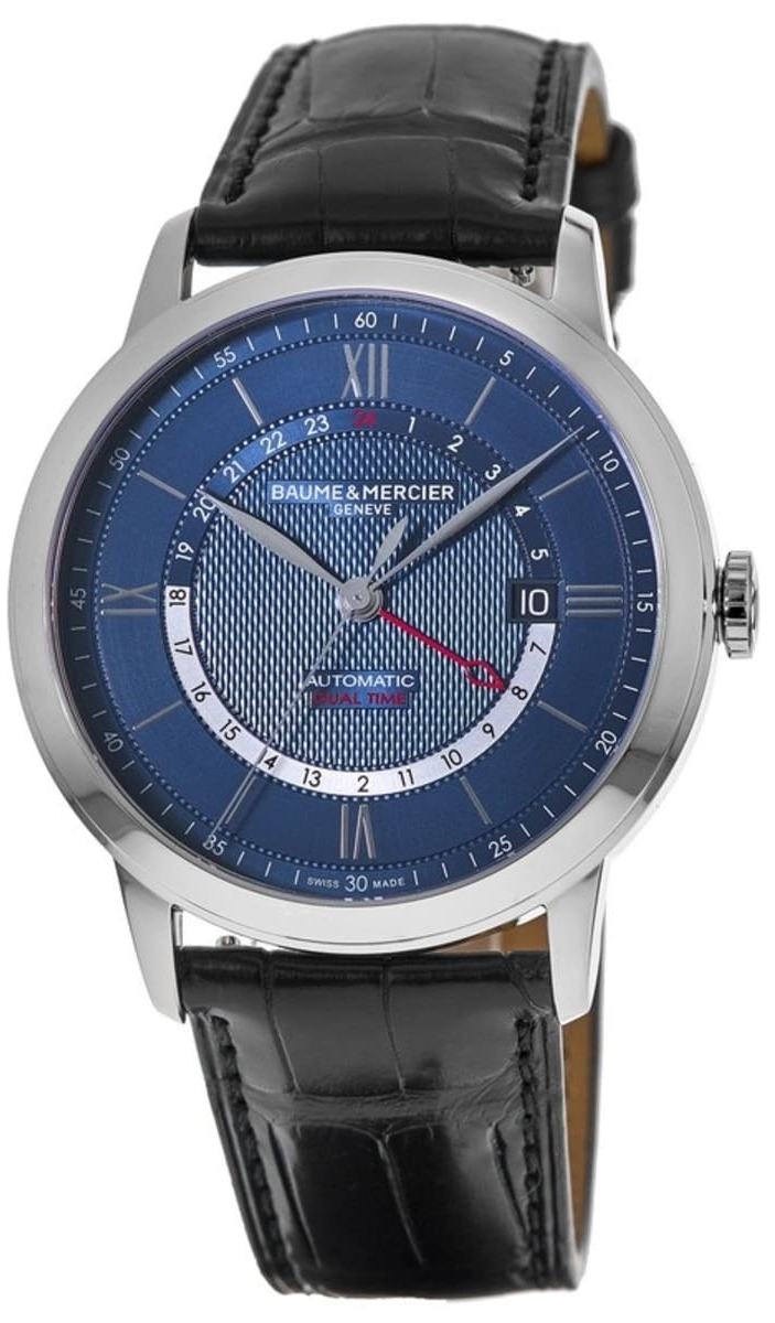 Baume & Mercier Herrklocka M0A10482 Classima Blå/Läder Ø42 mm - Baume & Mercier