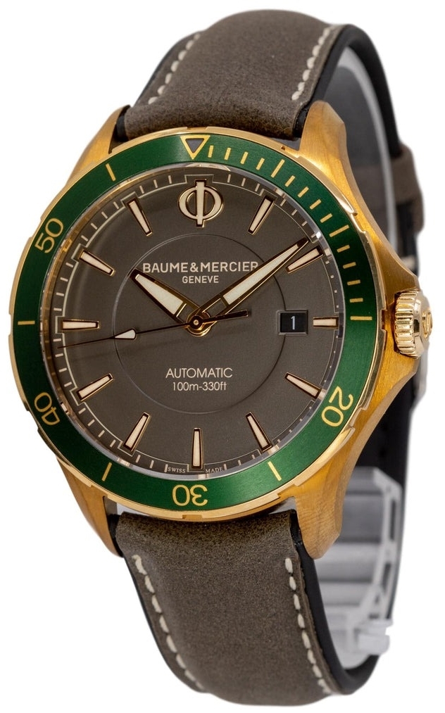 Baume & Mercier Herrklocka M0A10565 Clifton Grå/Läder Ø42.1 mm - Baume & Mercier