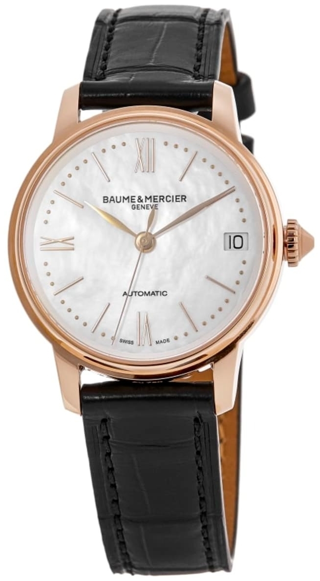 Baume & Mercier Damklocka M0A10598 Classima Vit/Läder Ø31 mm - Baume & Mercier