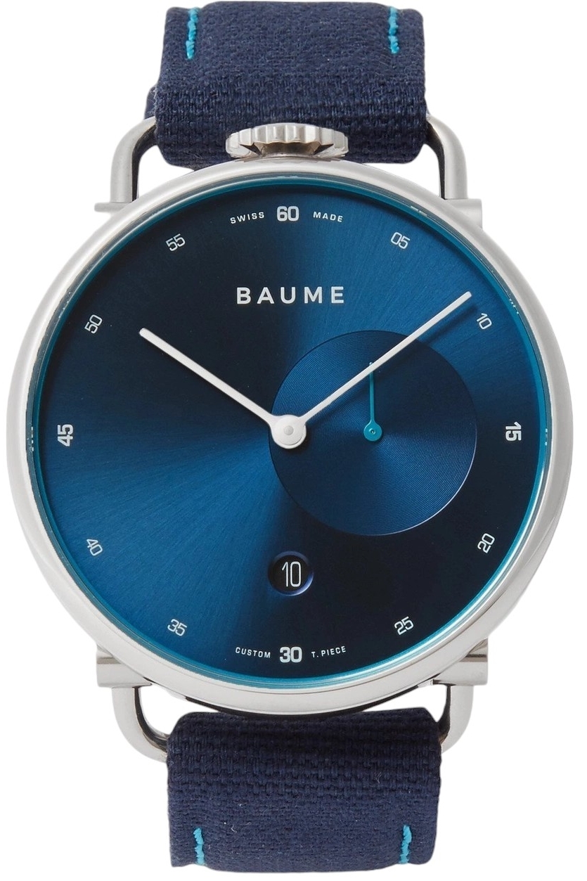Baume & Mercier Herrklocka M0A10601 Eco-Friendly Blå/Läder Ø41 - Baume & Mercier