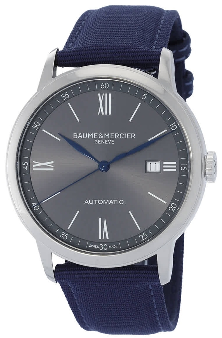 Baume & Mercier Herrklocka M0A10608 Classima Grå/Läder Ø42 mm - Baume & Mercier