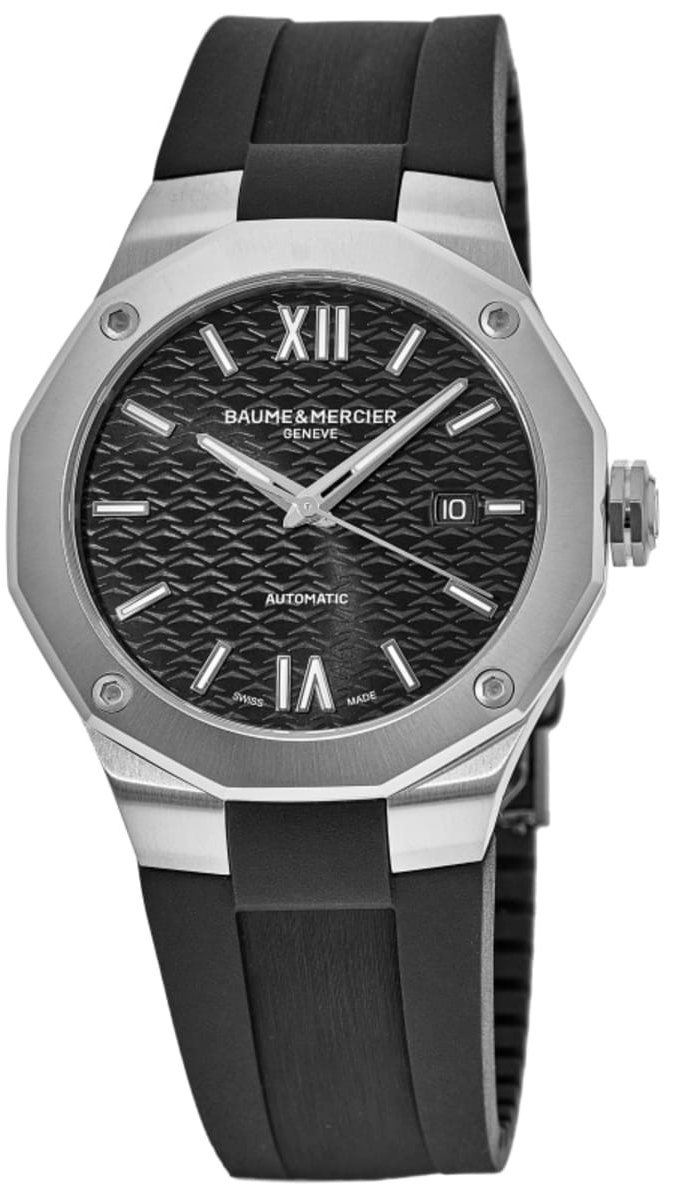 Baume & Mercier Damklocka M0A10613 Riviera Svart/Gummi Ø36 mm - Baume & Mercier