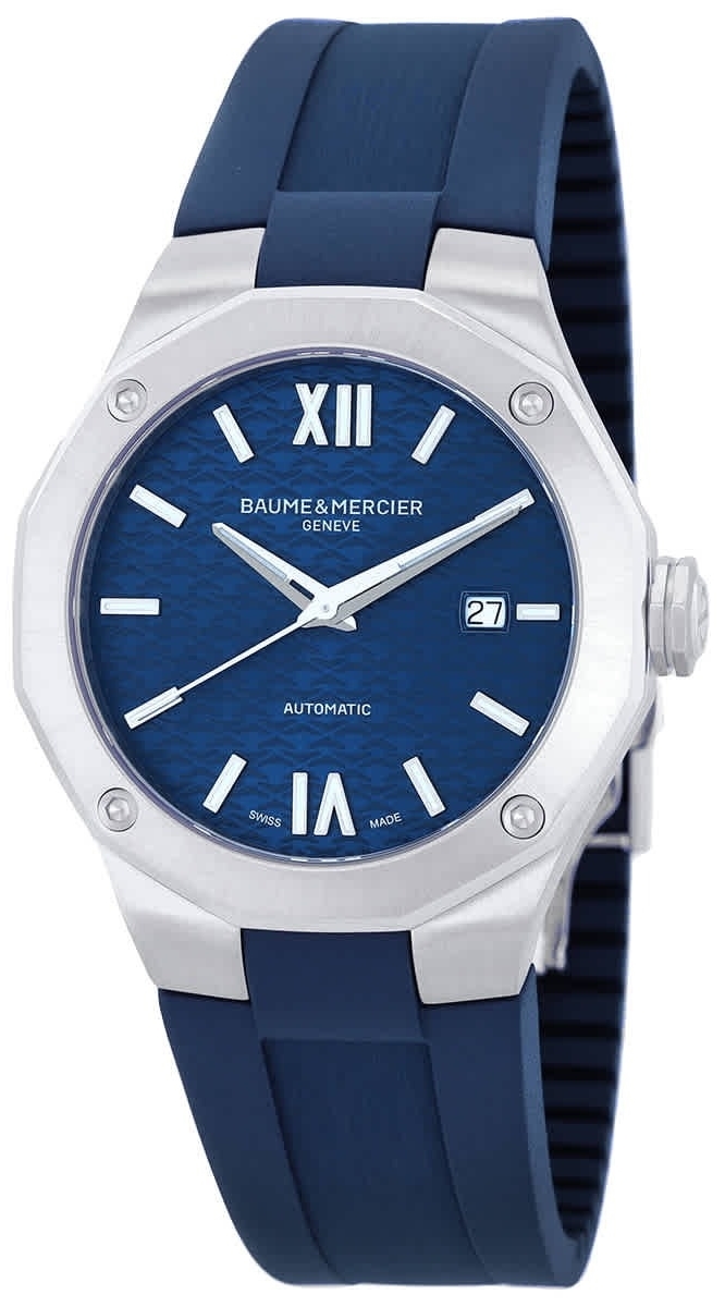 Baume & Mercier Herrklocka M0A10619 Riviera Blå/Gummi Ø42 mm - Baume & Mercier