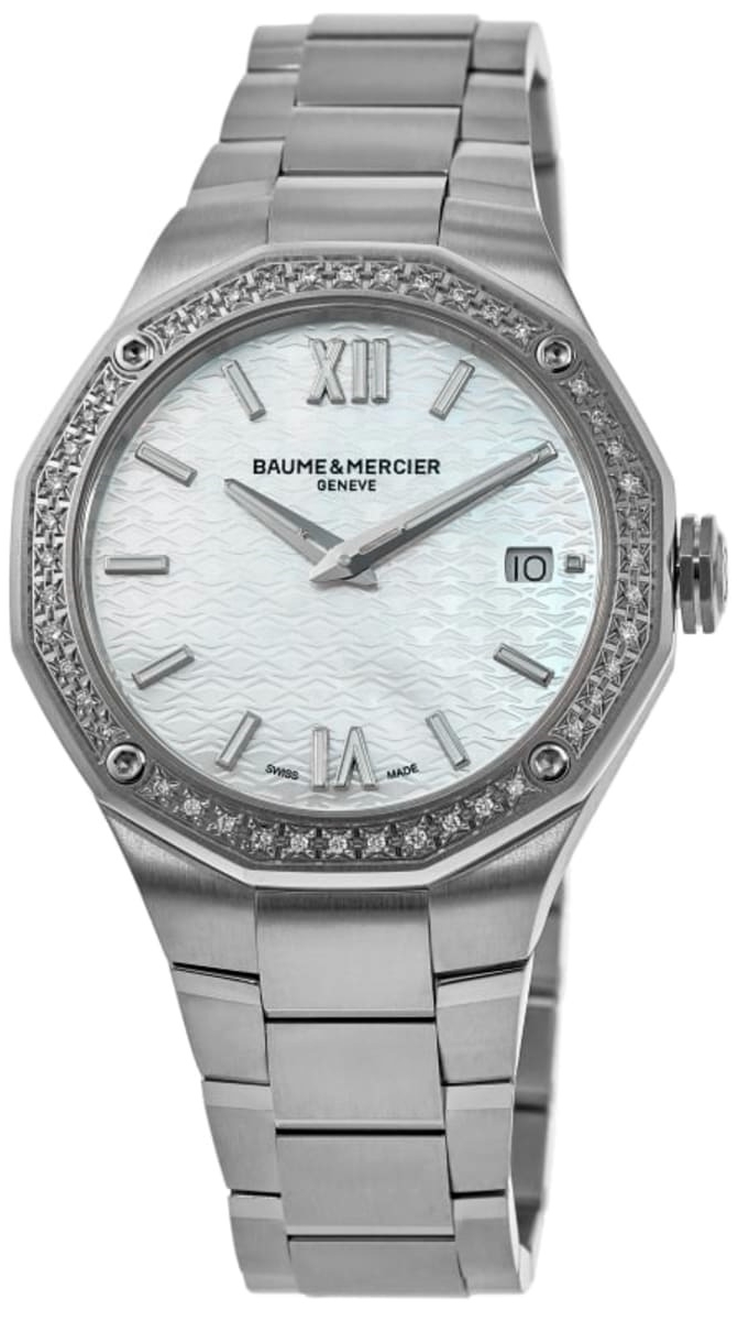 Baume & Mercier Damklocka M0A10662 Riviera Vit/Stål Ø36 mm - Baume & Mercier