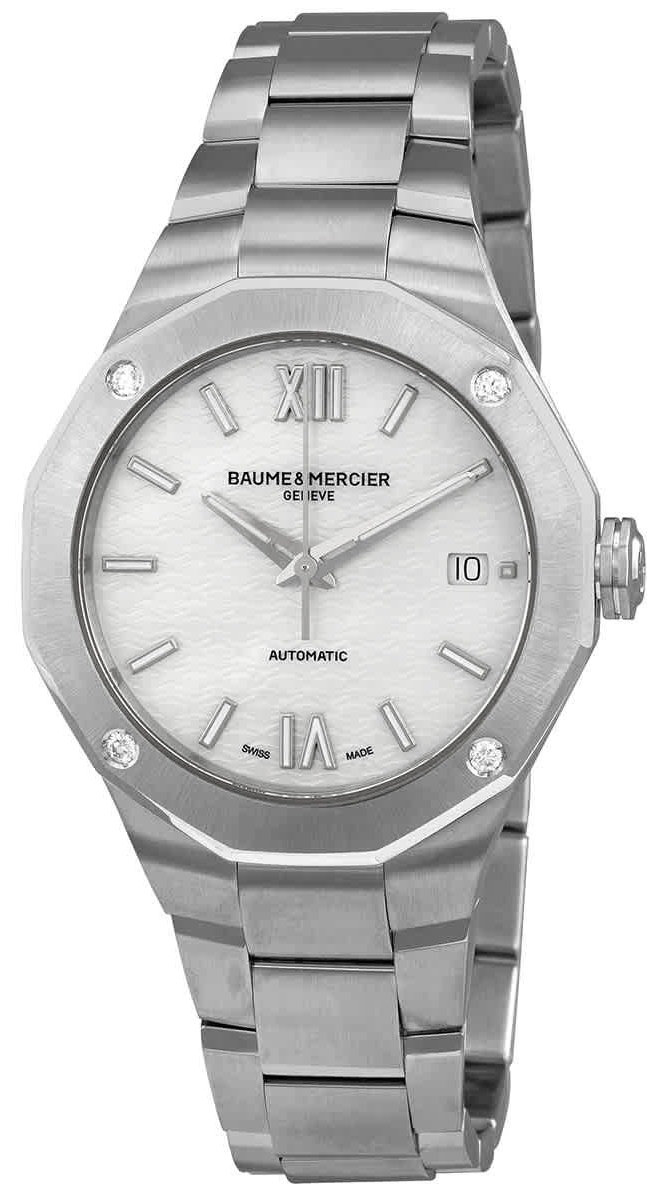 Baume & Mercier Damklocka M0A10663 Riviera Vit/Stål Ø36 mm - Baume & Mercier