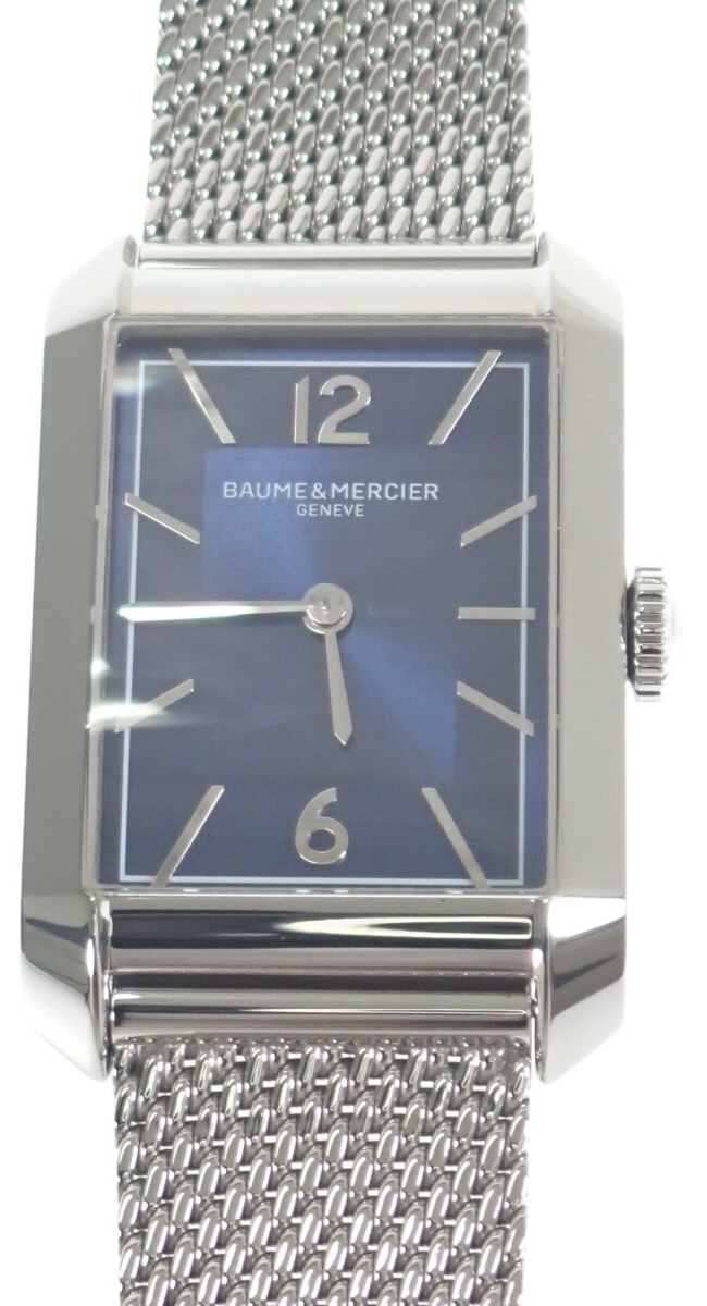 Baume & Mercier Herrklocka M0A10671 Hampton Blå/Stål 43x27 mm - Baume & Mercier