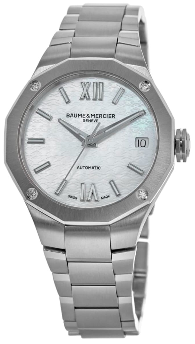 Baume & Mercier Damklocka M0A10676 Riviera Vit/Stål Ø33 mm - Baume & Mercier