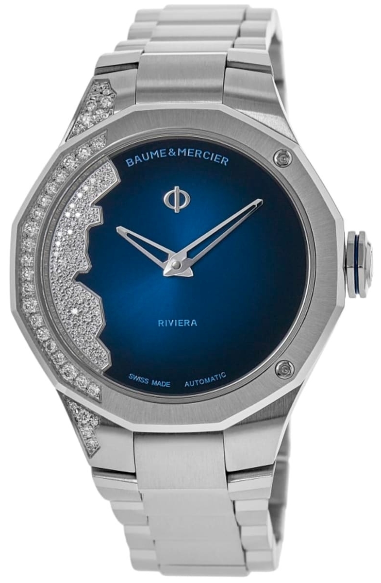 Baume & Mercier Damklocka M0A10677 Riviera Blå/Stål Ø33 mm - Baume & Mercier