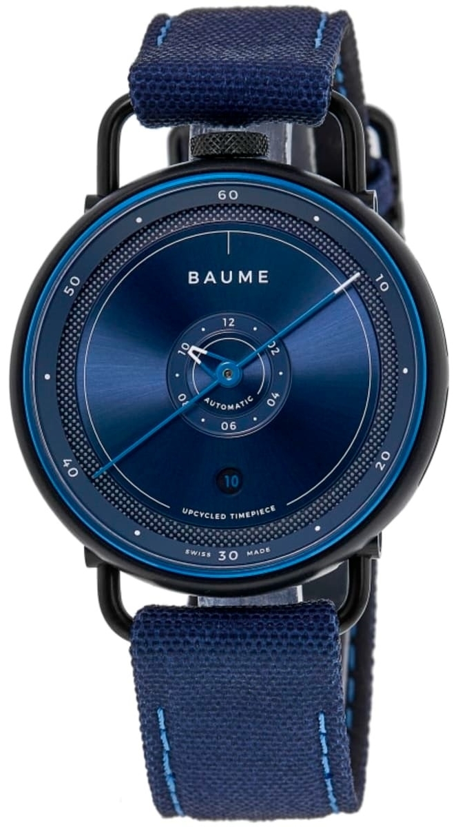 Baume & Mercier Herrklocka M0A10680 Blå/Läder Ø42 mm - Baume & Mercier