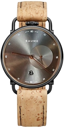 Baume & Mercier Herrklocka M0A10686 Grå/Läder Ø41 mm - Baume & Mercier