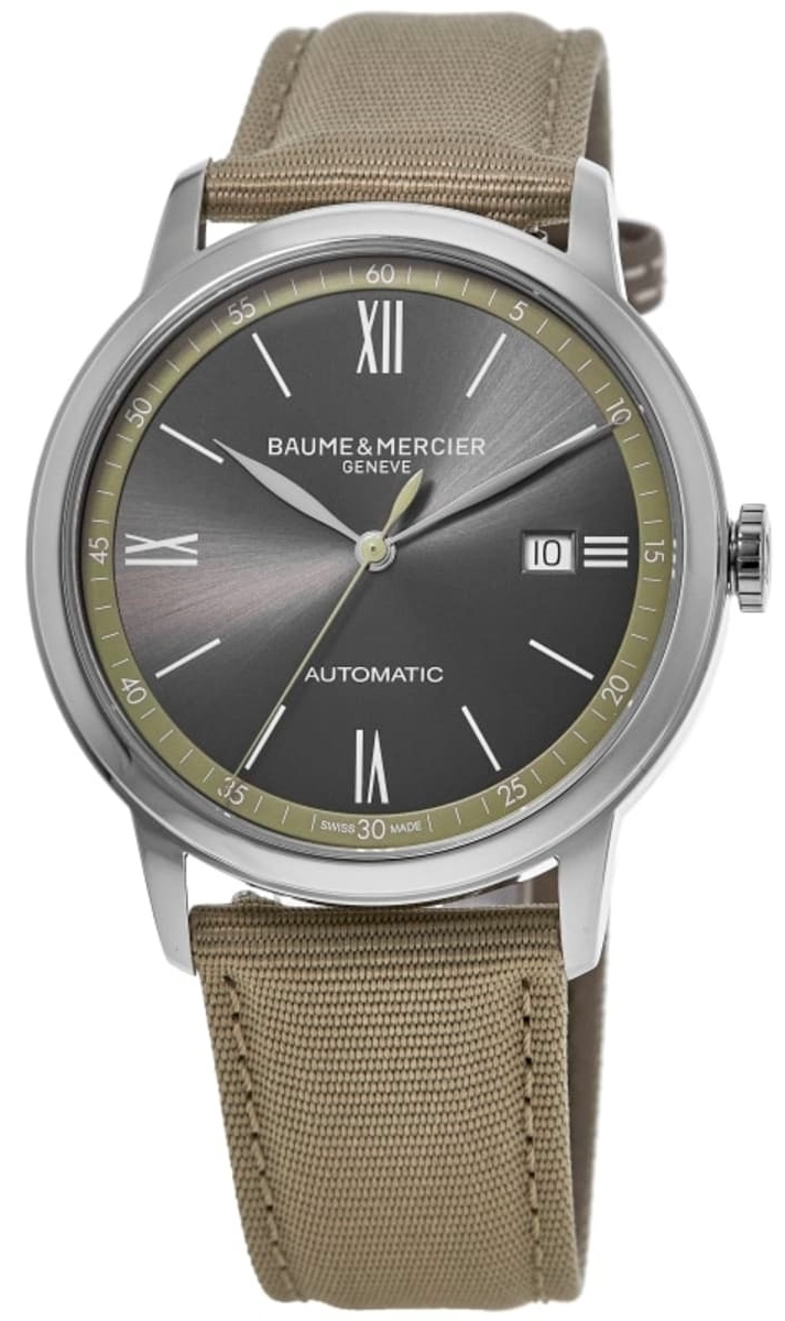 Baume & Mercier Herrklocka M0A10695 Classima Grå/Textil Ø42 mm - Baume & Mercier