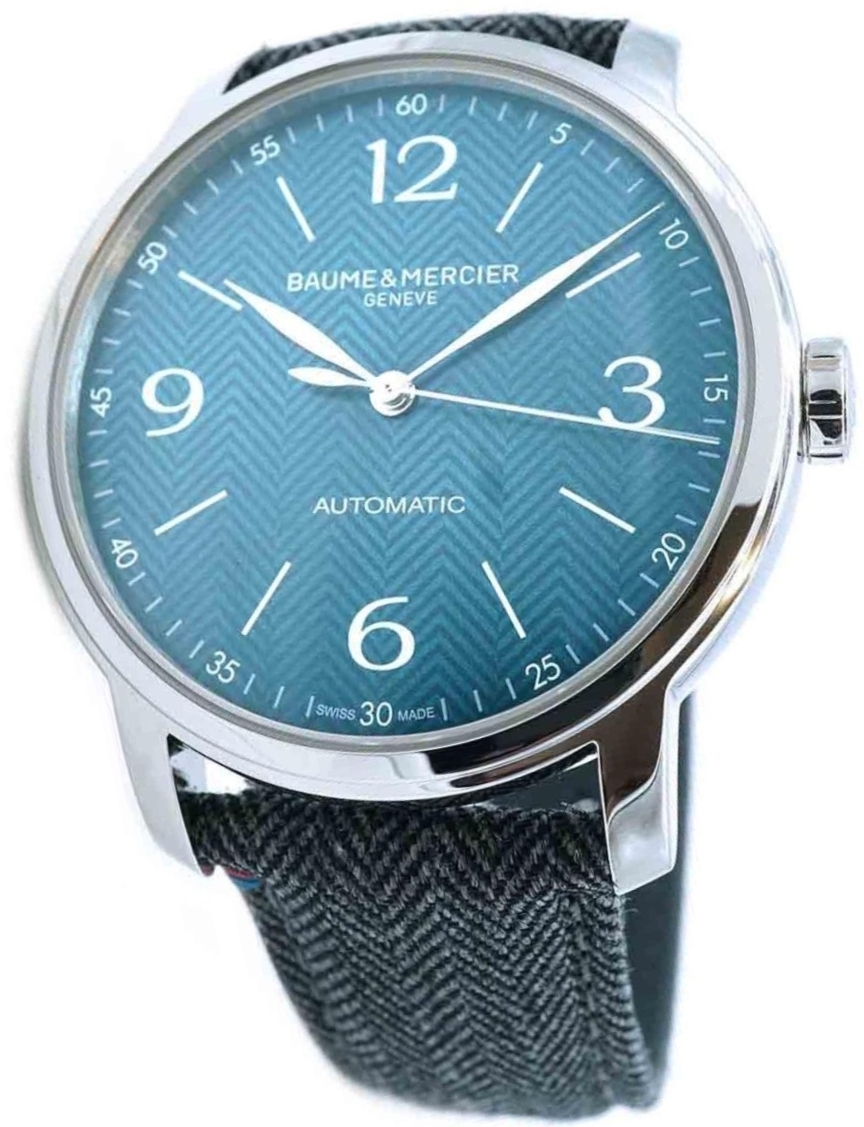 Baume & Mercier Herrklocka M0A10708 Classima Blå/Läder Ø42 mm - Baume & Mercier