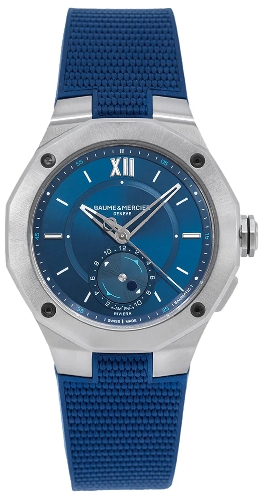 Baume & Mercier Herrklocka M0A10761 Blå/Gummi Ø43 mm - Baume & Mercier