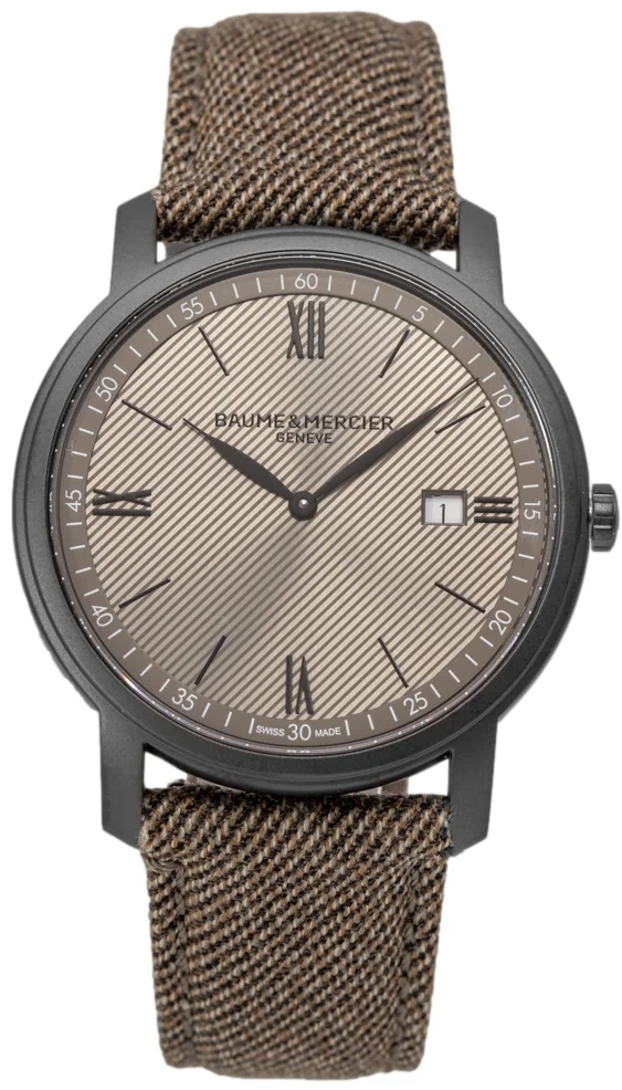 Baume & Mercier Herrklocka M0A10767 Classima Grå/Textil Ø42 mm - Baume & Mercier