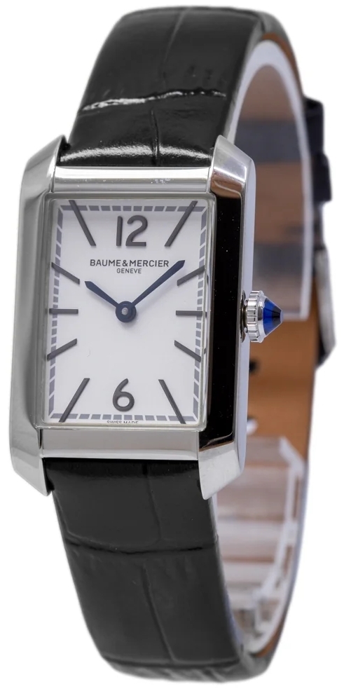 Baume & Mercier Damklocka M0A10795 Hampton Vit/Läder 35x22 mm - Baume & Mercier