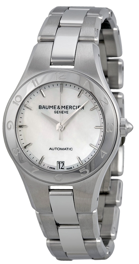 Baume & Mercier Damklocka MOA10035 LINEA Vit/Stål Ø32 mm - Baume & Mercier