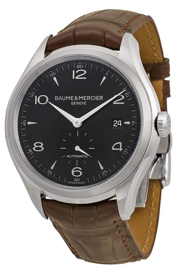 Baume & Mercier Herrklocka MOA10053 CLIFTON Svart/Läder Ø41 mm - Baume & Mercier