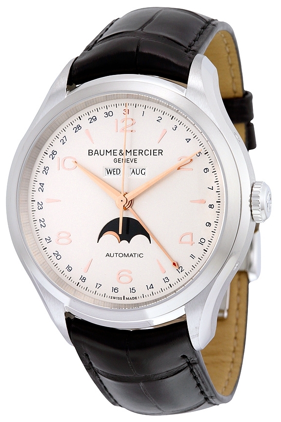 Baume & Mercier Herrklocka MOA10055 CLIFTON Silverfärgad/Läder - Baume & Mercier