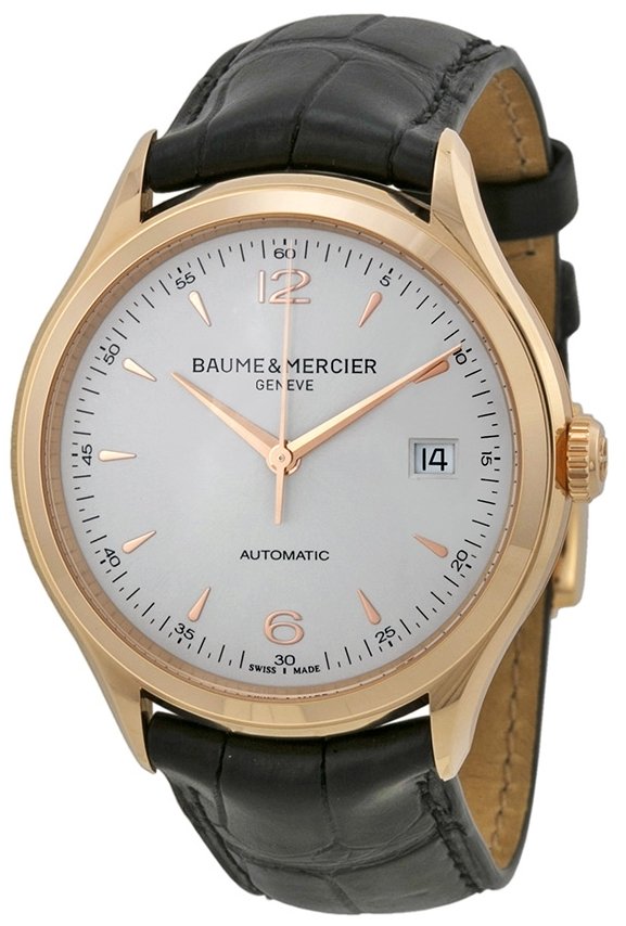 Baume & Mercier Herrklocka MOA10058 CLIFTON Silverfärgad/Läder - Baume & Mercier