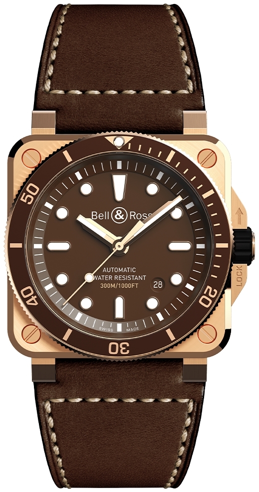 Bell & Ross Herrklocka BR0392-D-BR-BR/SCA BR 03-92 Diver - Bell & Ross