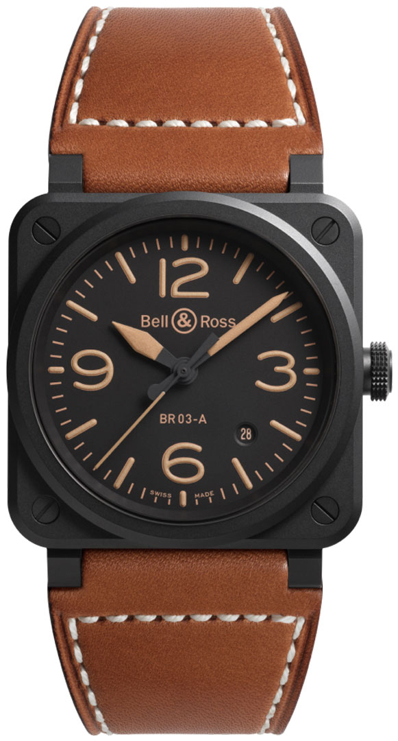 Bell & Ross Herrklocka BR03A-HER-CE/SCA BR 03 Heritage - Bell & Ross