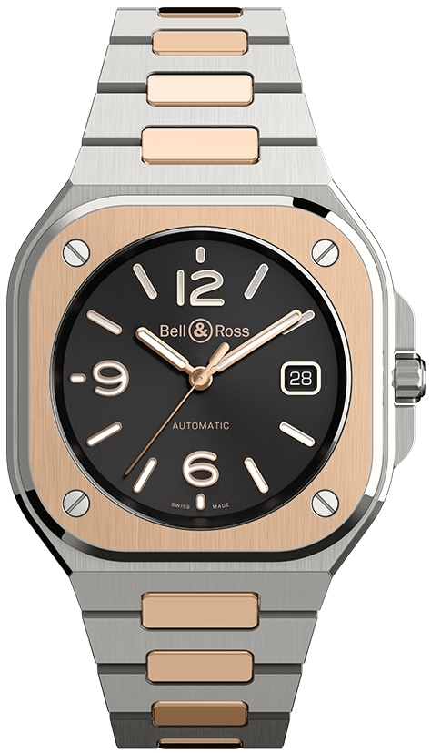 Bell & Ross Herrklocka BR05A-BL-STPG/SSG BR 05 Svart/18 karat - Bell & Ross
