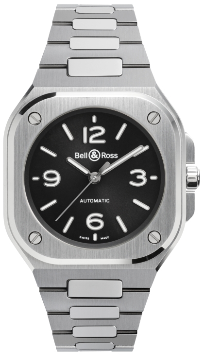 Bell & Ross Damklocka BR05A-S-BL-ST/SST BR 05 Svart/Stål Ø36 mm - Bell & Ross