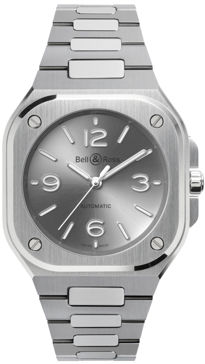 Bell & Ross BR05A-S-GR-ST/SST BR 05 Grå/Stål Ø36 mm - Bell & Ross