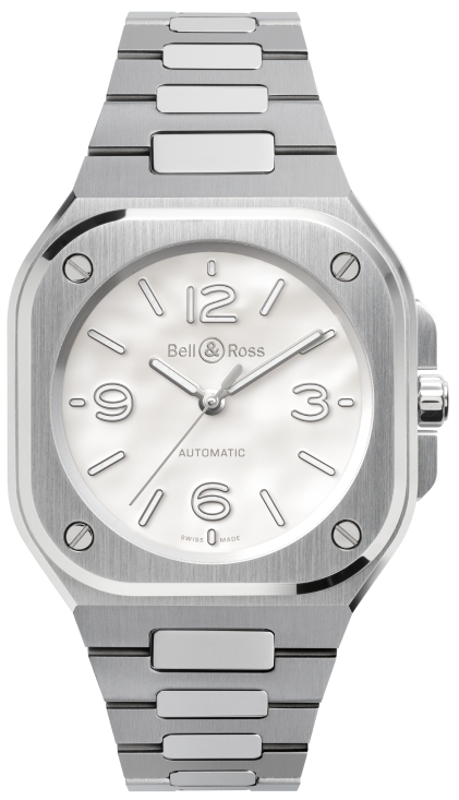 Bell & Ross BR05A-S-MP-ST/SST BR 05 Vit/Stål Ø36 mm - Bell & Ross