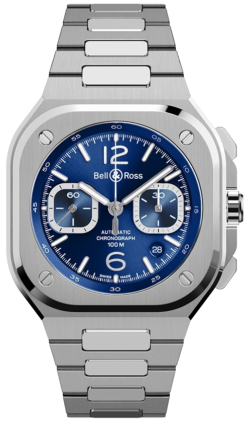 Bell & Ross Herrklocka BR05C-BLU-ST/SST BR 05 Chrono Blå/Stål - Bell & Ross