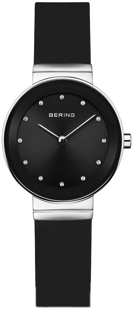 Bering Damklocka 10129-402 Classic Svart/Gummi Ø29 mm - Bering