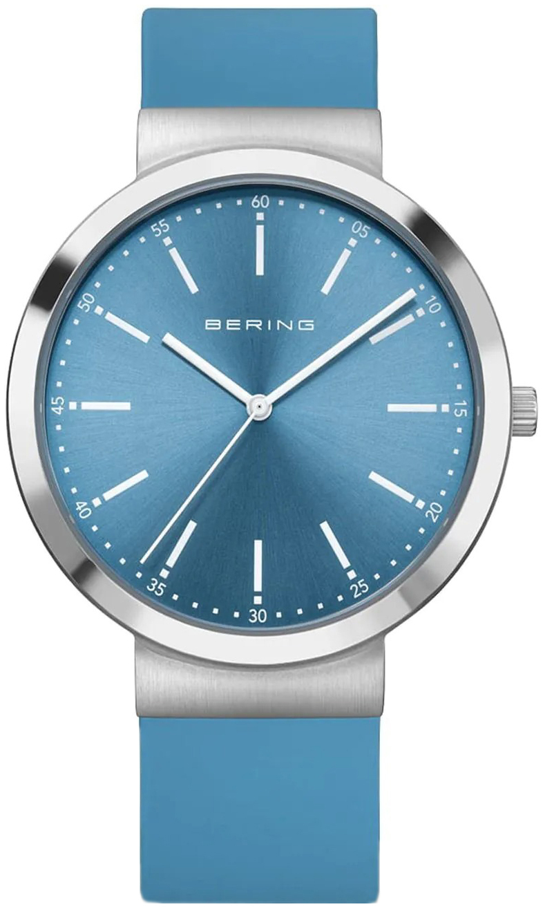 Bering Damklocka 10141-398 Classic Blå/Gummi Ø41 mm - Bering