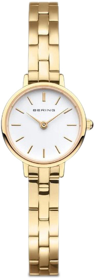 Bering Damklocka 11022-734 Classic Vit/Gulguldtonat stål Ø26 mm