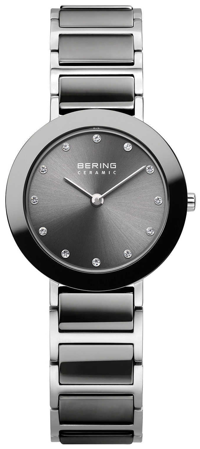 Bering Damklocka 11429-783 Ceramic Grå/Stål Ø29 mm - Bering
