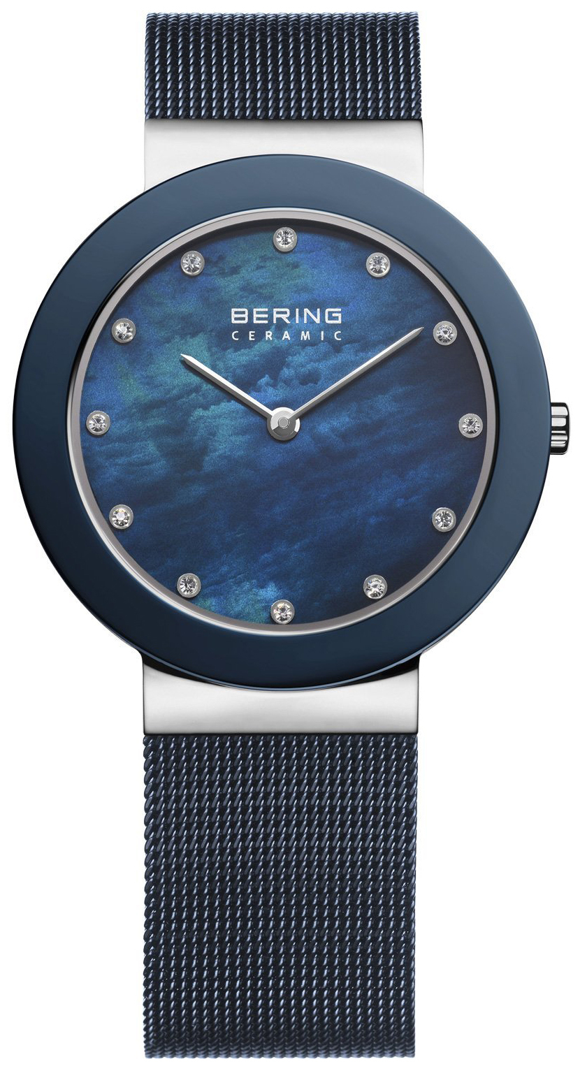 Bering Damklocka 11435-387 Ceramic Blå/Stål Ø35 mm - Bering