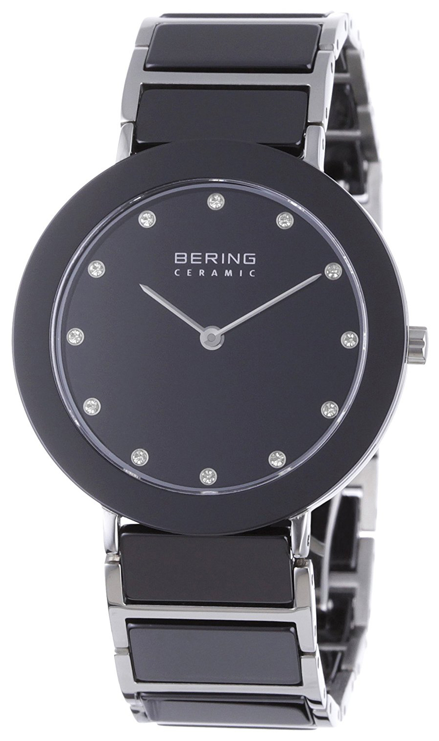 Bering Damklocka 11435-749 Ceramic Grå/Stål Ø35 mm - Bering