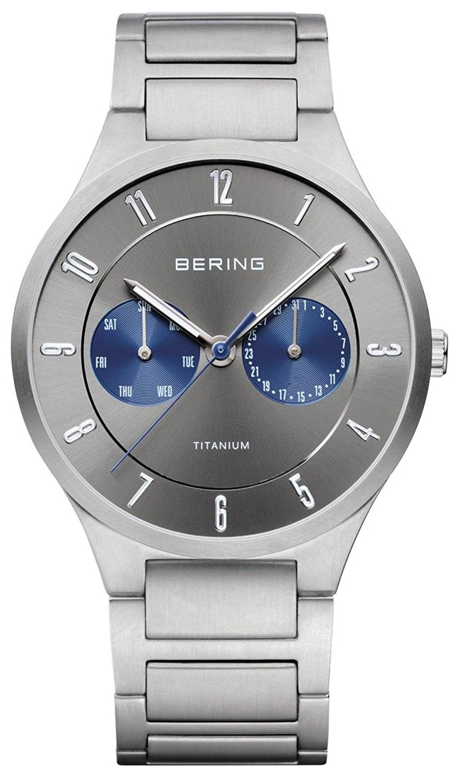 Bering Titanium Herrklocka 11539-777 Silverfärgad/Titan Ø39 mm - Bering