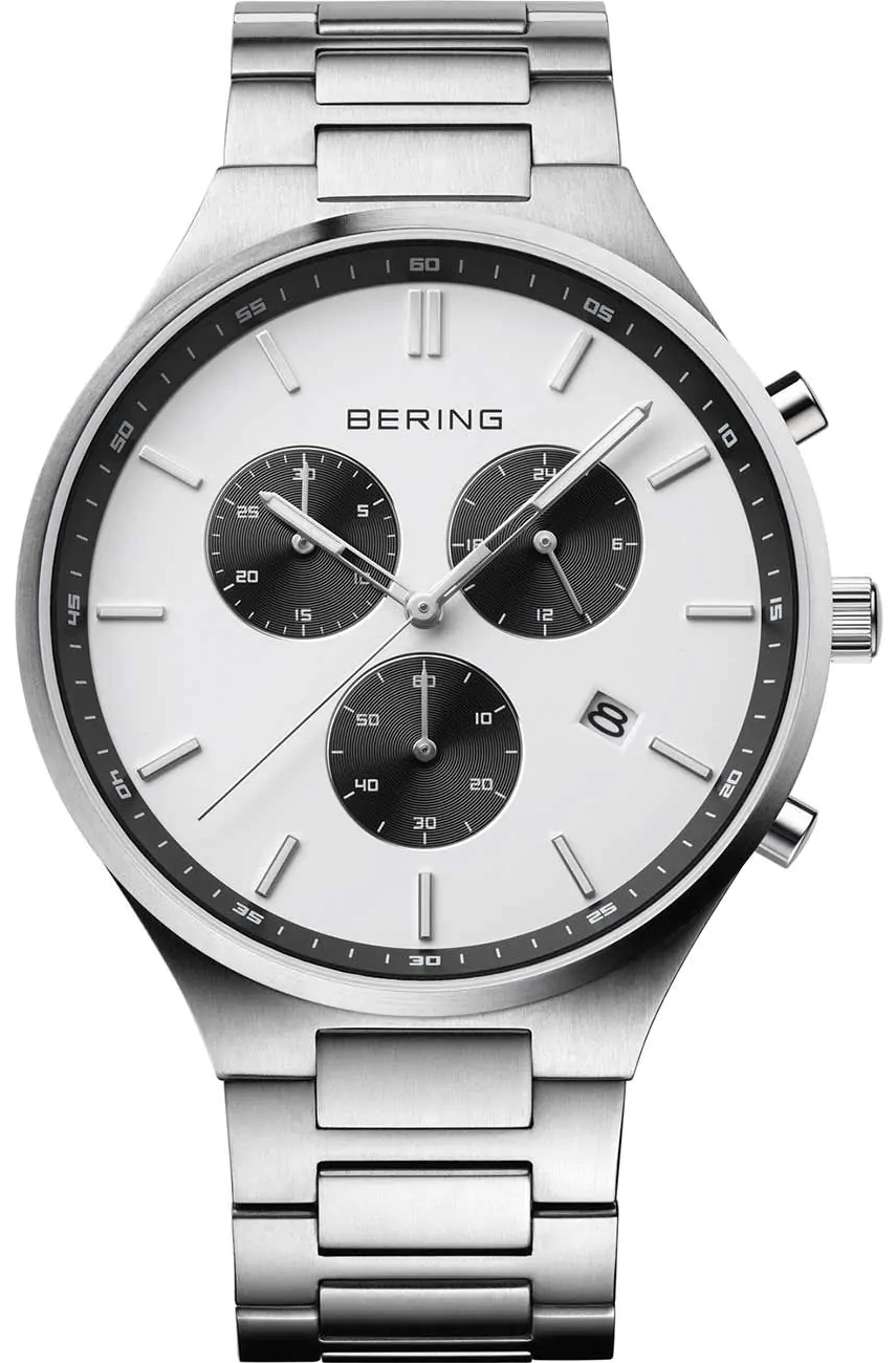 Bering Herrklocka 11743-704 Classic Vit/Titan Ø40 mm - Bering